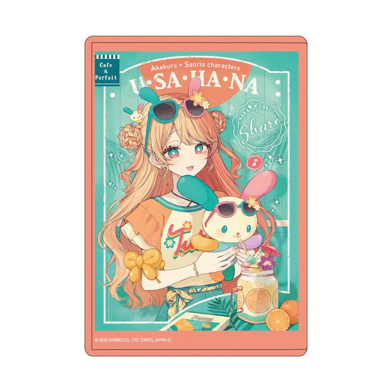 キャラクリアケース 赤倉×サンリオキャラクターズ 35 ウサハナ(コラボイラスト) (Chara Clear Case Akakura x Sanrio Characters 35 Usahana (Collaboration Illustration))