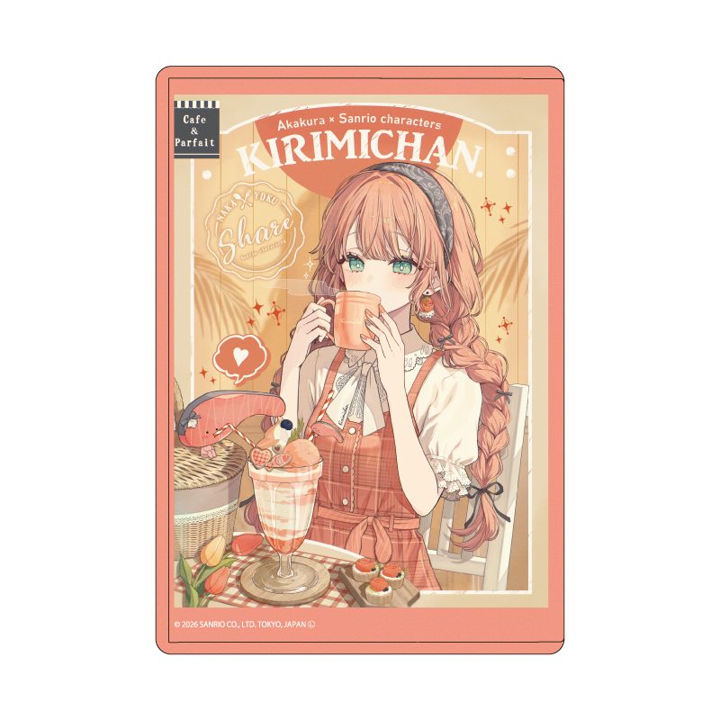 キャラクリアケース 赤倉×サンリオキャラクターズ 40 KIRIMIちゃん.(コラボイラスト) (Chara Clear Case Akakura x Sanrio Characters 40 KIRIMIchan. (Collaboration Illustration))