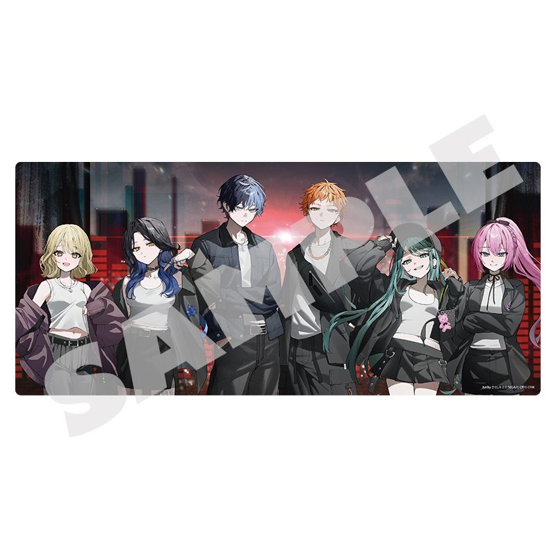 プロジェクトセカイ カラフルステージ! feat. 初音ミク イラストレーターコラボ デスクマット Vivid BAD SQUAD ("Project SEKAI Colorful Stage! feat. Hatsune Miku" Illustrator Collaboration Desk Mat Vivid BAD SQUAD)
