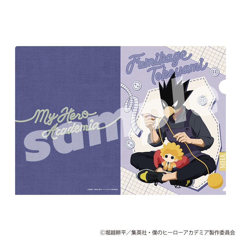 僕のヒーローアカデミア クリアファイル 編め!あみぐるみ 常闇踏陰 ("My Hero Academia" Clear File Knit! Knitted Plush Tokoyami Fumikage)