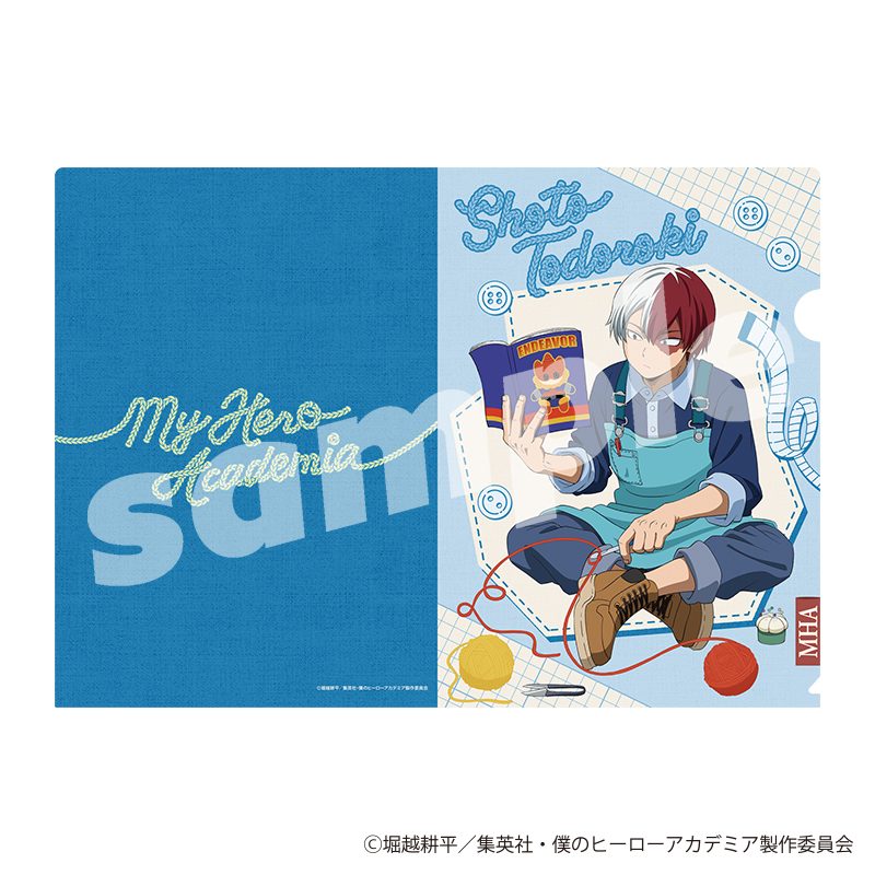 僕のヒーローアカデミア クリアファイル 編め!あみぐるみ 轟焦凍 ("My Hero Academia" Clear File Knit! Knitted Plush Todoroki Shoto)