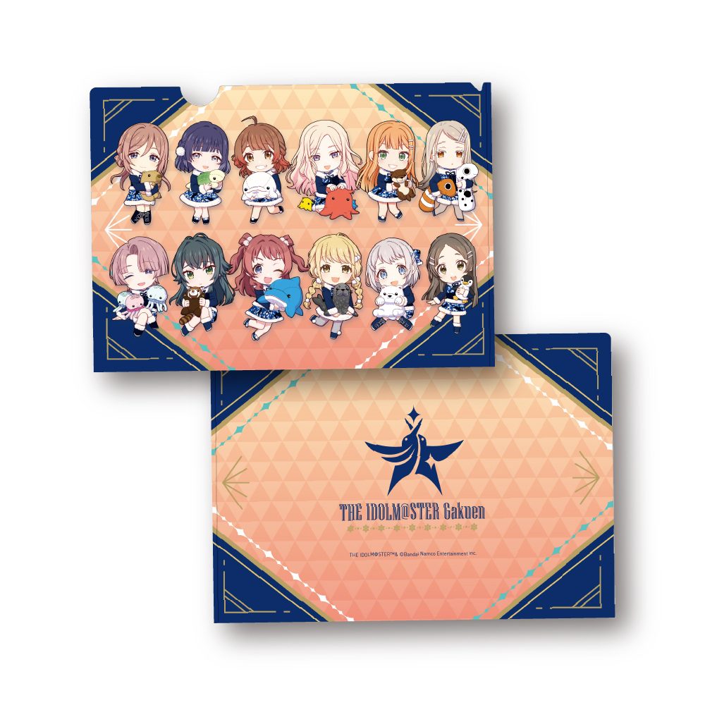 学園アイドルマスター クリアファイル ミニキャラ集合 初星パラダイスVer. ("Gakuen Idolmaster" Clear File Mini Character Group Hatsuboshi Paradise Ver.)