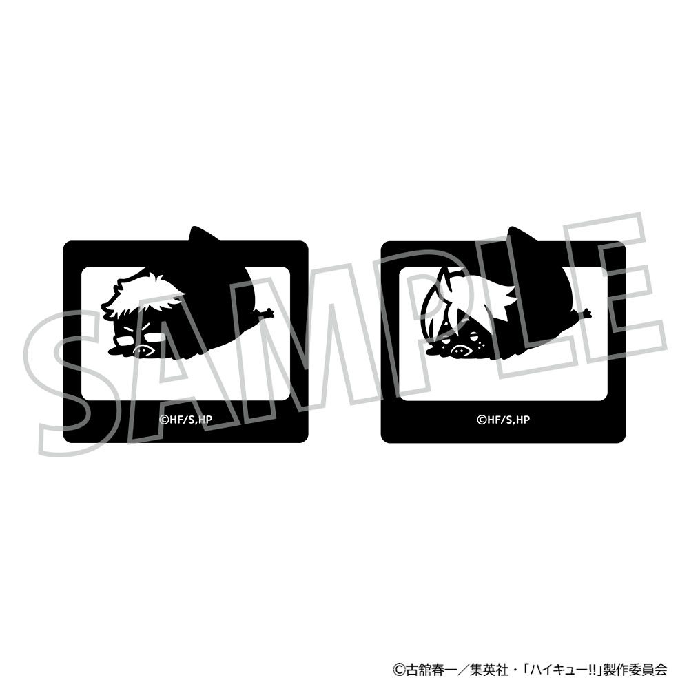 ハイキュー!! ペーパークリップ ツキガラス・ヤマグチガラス ("Haikyu!!" Paper Clip Tsukishima Crow & Yamaguchi Crow)