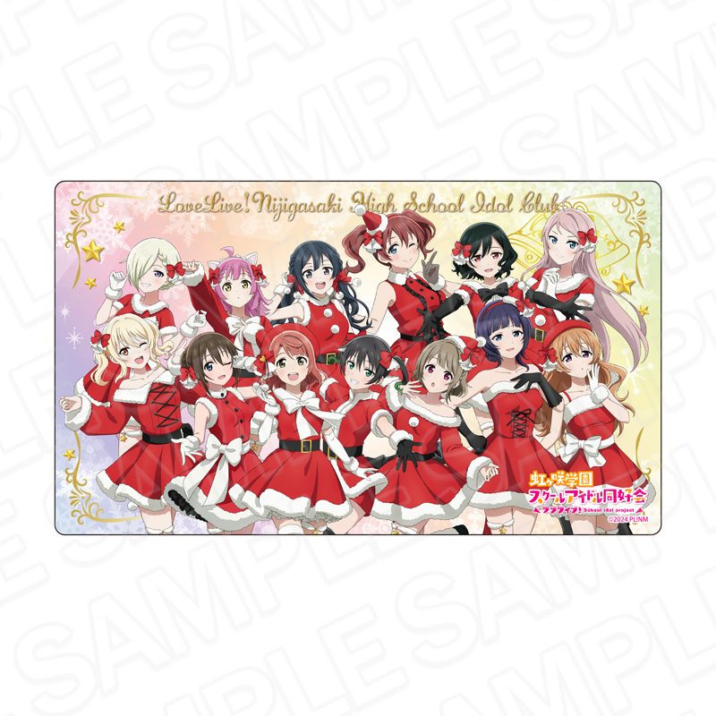 ラブライブ!虹ヶ咲学園スクールアイドル同好会 ラバーデスクマット サンタ風衣装Ver. ("Love Live! Nijigasaki High School Idol Club" Rubber Desk Mat Santa Style Costume Ver.)