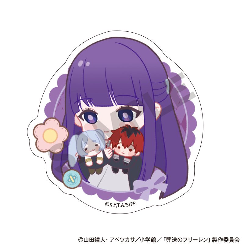 葬送のフリーレン アクリルクリップ フェルン 新パーティー ぬいぐるみ抱っこ ("Frieren: Beyond Journey's End" Acrylic Clip Fern New Party Plush Hugging)