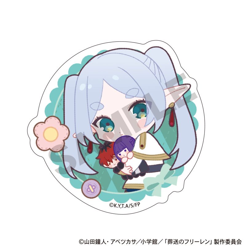 葬送のフリーレン アクリルクリップ フリーレン 新パーティー ぬいぐるみ抱っこ ("Frieren: Beyond Journey's End" Acrylic Clip Frieren New Party Plush Hugging)