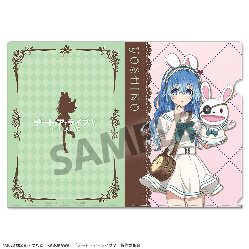 デート・ア・ライブV 描き下ろしクリアファイル 四糸乃 不思議の国のアリスVer. ("Date A Live V" Original Illustration Clear File Yoshino Alice in Wonderland Ver.)