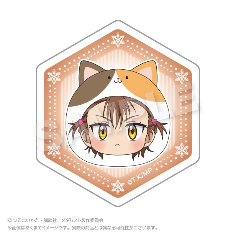 メダリスト まるめいつアクリルクリップ 三家田涼佳 ("Medalist" Marumates Acrylic Clip Miketa Ryoka)