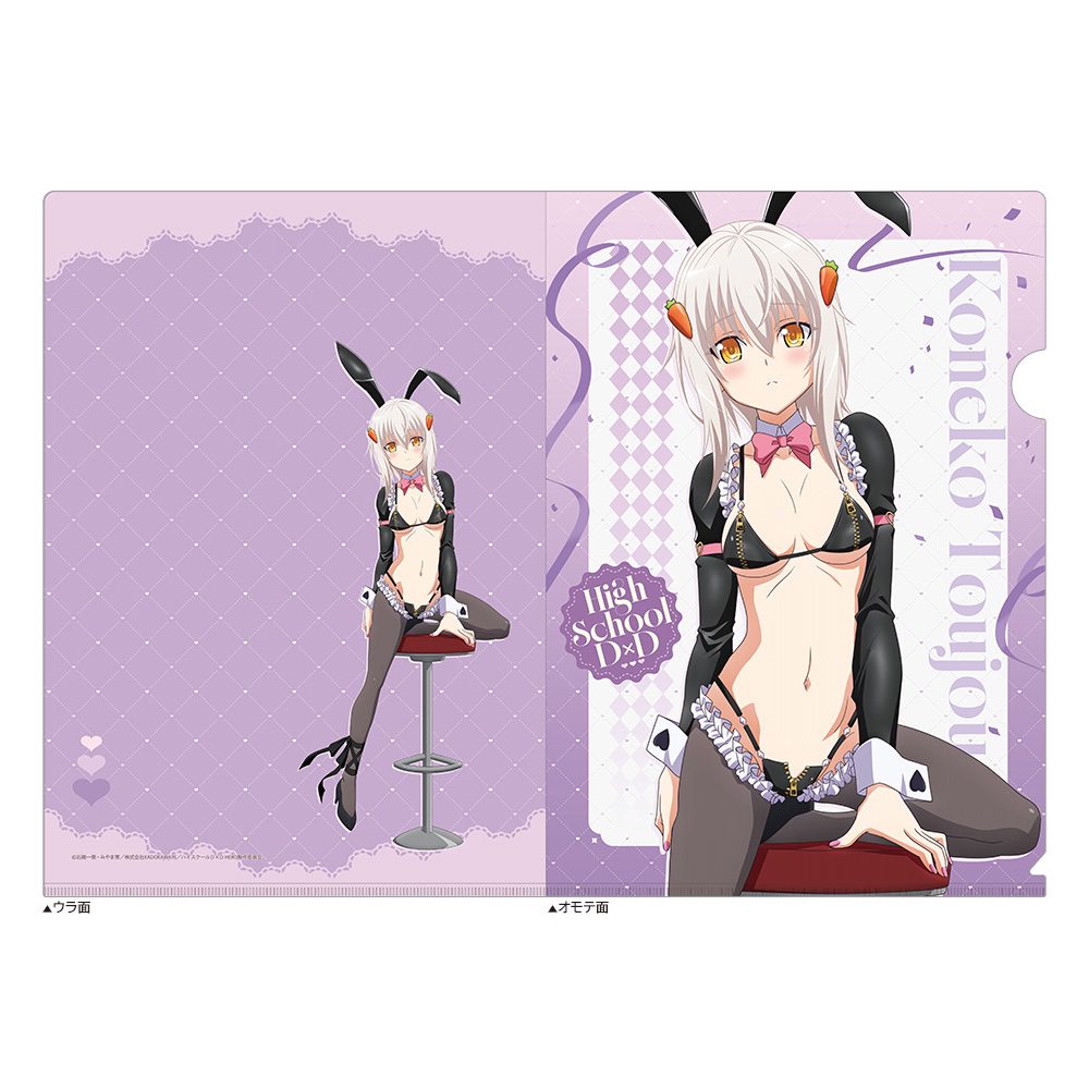 ハイスクールD×D HERO 描き下ろしクリアファイル 塔城小猫/逆バニー(黒) ("High School DxD Hero" Original Illustration Clear File Toujou Koneko / Reverse Bunny (Black))