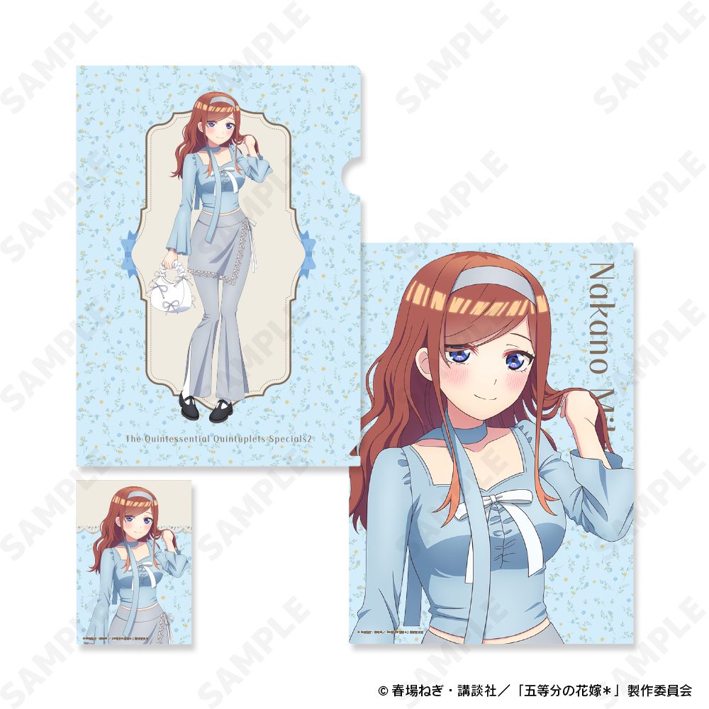 五等分の花嫁* クリアファイル&ブロマイドセット 3 中野三玖[バレエコア] ("The Quintessential Quintuplets Specials 2" Clear File & Bromide Set 3 Nakano Miku (Balletcore))