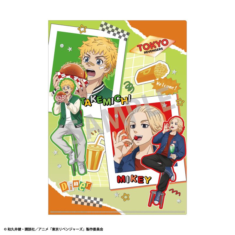 東京リベンジャーズ A4シングルクリアファイル 花垣武道・佐野万次郎 Welcome diner ("Tokyo Revengers" A4 Single Clear File Hanagaki Takemichi & Sano Manjiro Welcome Diner)