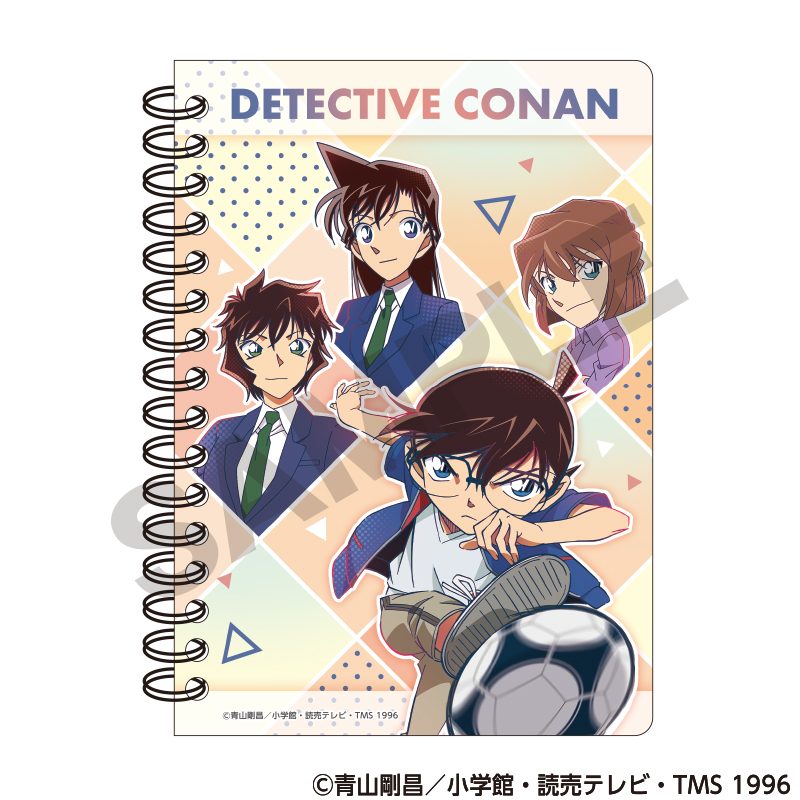 名探偵コナン A6リングノート ペールオレンジ ("Detective Conan" A6 Ring Notebook Pale Orange)