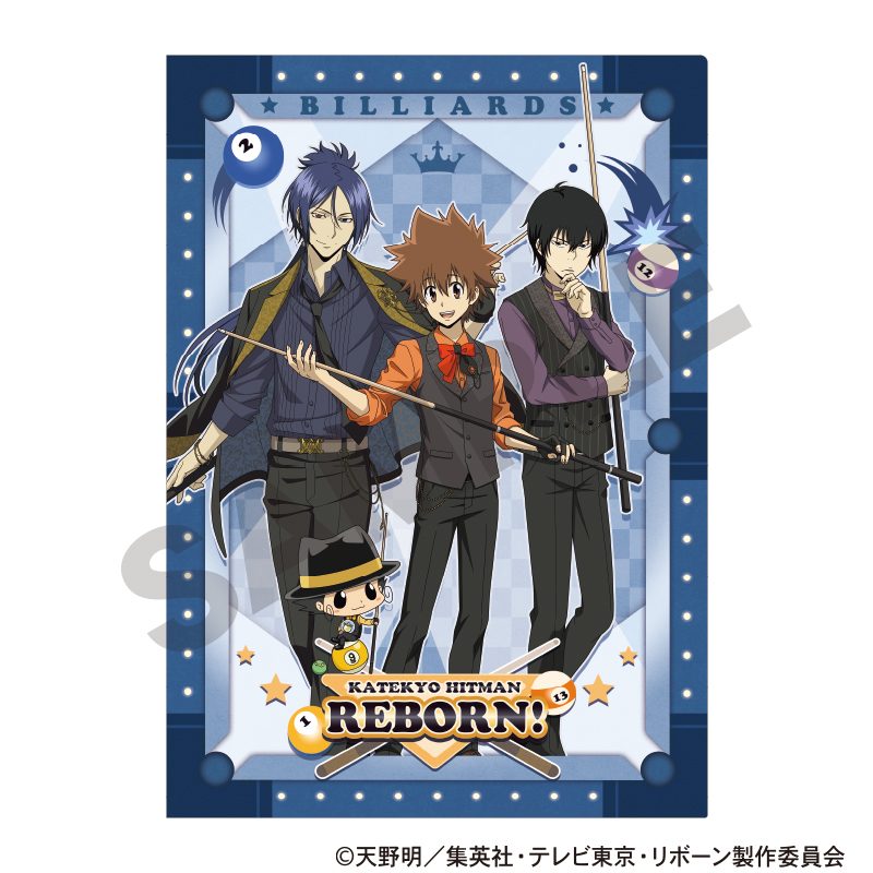 家庭教師ヒットマンREBORN! シングルクリアファイル ブルー ("Reborn!" Single Clear File Blue)