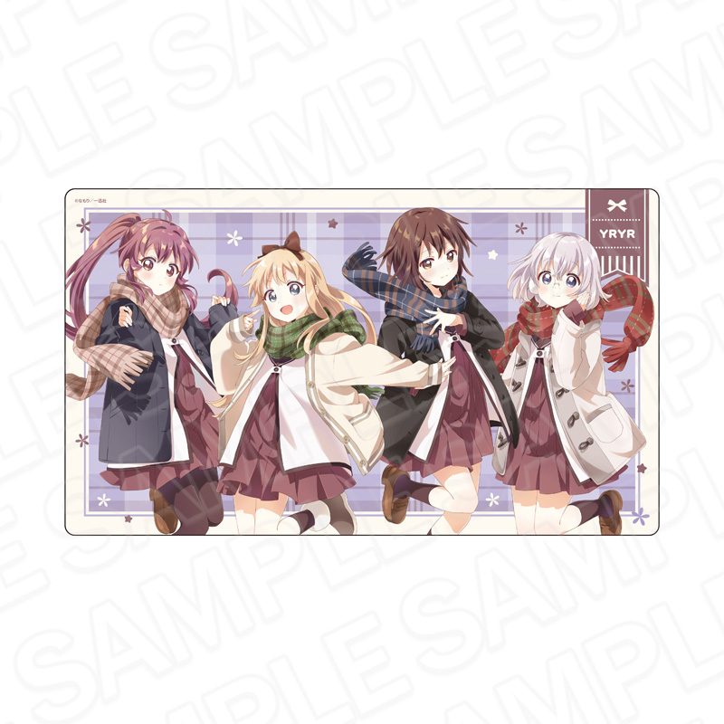 ゆるゆり ラバーデスクマット 京子&結衣&綾乃&千歳 マフラーVer. ("YuruYuri" Rubber Desk Mat Kyoko & Yui & Ayano & Chitose Muffler Ver.)