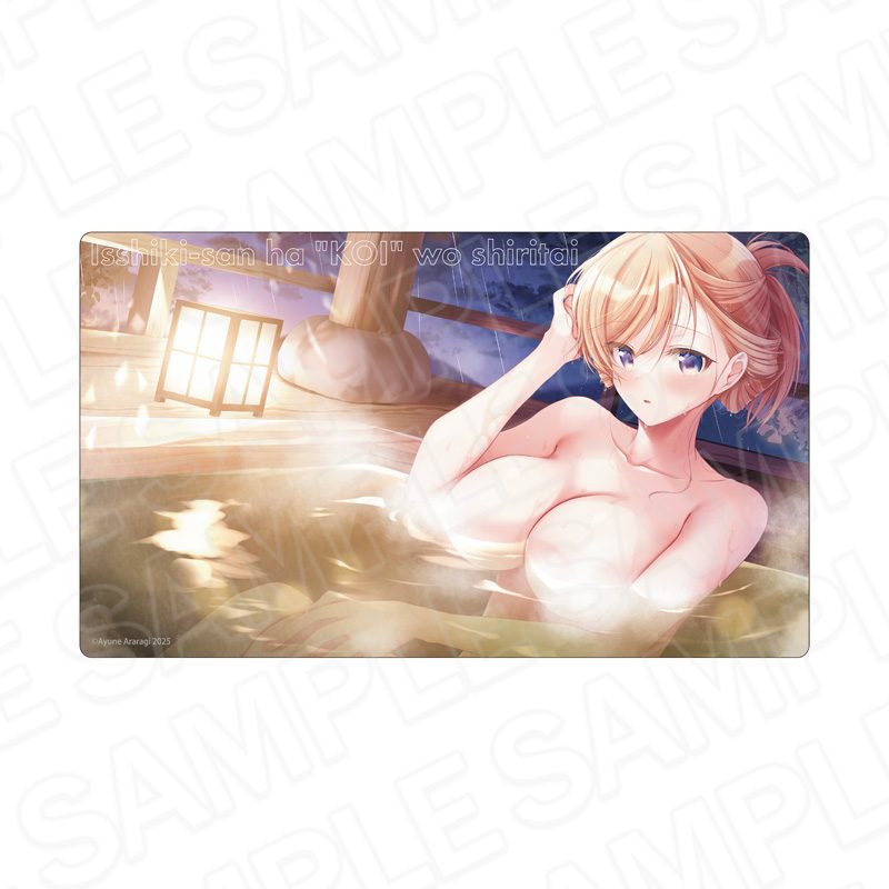 一式さんは恋を知りたい。 ラバーデスクマット 一式リンナミルフォード 温泉Ver. ("Isshiki-san wa Koi wo Shiritai." Rubber Desk Mat Isshiki Rinna Milford Onsen Ver.)