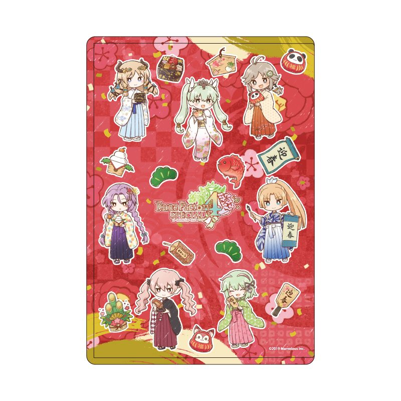キャラクリアケース ルーンファクトリー4スペシャル 07 集合デザインB(グラフアートイラスト) (Chara Clear Case "Rune Factory 4 Special" 07 Group Design B (Graff Art Illustration))