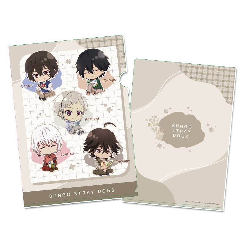 文豪ストレイドッグス ぷちちょこクリアファイル A 読書Ver. ("Bungo Stray Dogs" Puchichoko Clear File A Reading Ver.)