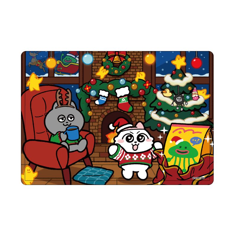 キャラクリアケース ンめねこ 01 暖炉Ver.(描き下ろしイラスト) (Chara Clear Case "Nmeneko" 01 Fireplace Ver. (Original Illustration))