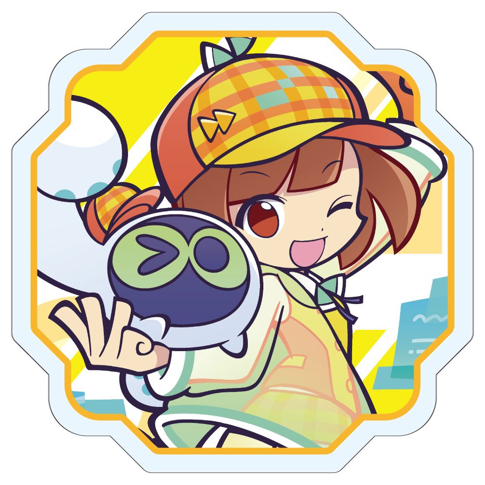 ぷよぷよ アクリルクリップ あたり&プーボ ("Puyo Puyo" Acrylic Clip Atari & Puubot)