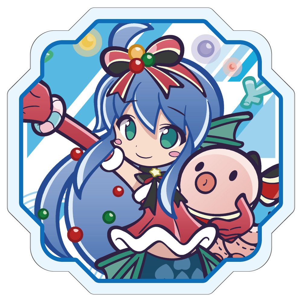 ぷよぷよ アクリルクリップ あわあわサンタのセリリ ("Puyo Puyo" Acrylic Clip Bubbly Santa Serilly)