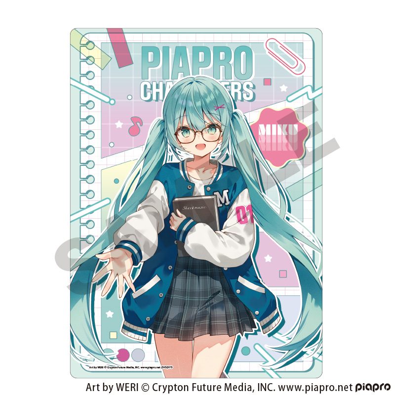 初音ミク 下敷き 初音ミク メガネスタイル (Hatsune Miku Sheet Hatsune Miku Glasses Style)