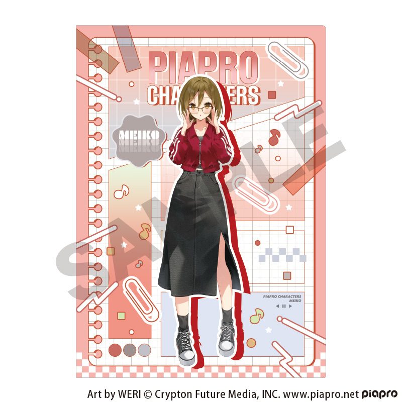 初音ミク シングルクリアファイル MEIKO メガネスタイル (Hatsune Miku Single Clear File MEIKO Glasses Style)