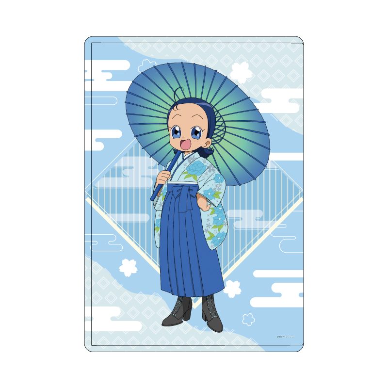 キャラクリアケース おジャ魔女どれみドッカーン! 27 妹尾あいこ 袴・番傘Ver.(描き下ろしイラスト) (Chara Clear Case "Ojamajo Doremi Dokkaan!" 27 Senoo Aiko Hakama & Oilpaper Umbrella Ver. (Original Illustration))
