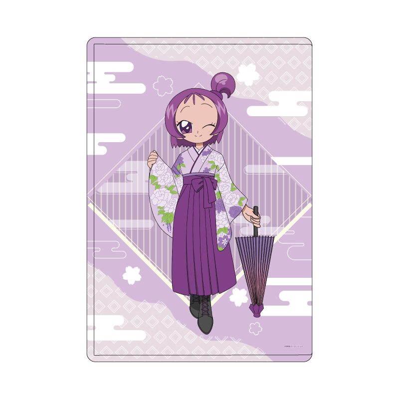キャラクリアケース おジャ魔女どれみドッカーン! 28 瀬川おんぷ 袴・番傘Ver.(描き下ろしイラスト) (Chara Clear Case "Ojamajo Doremi Dokkaan!" 28 Segawa Onpu Hakama & Oilpaper Umbrella Ver. (Original Illustration))