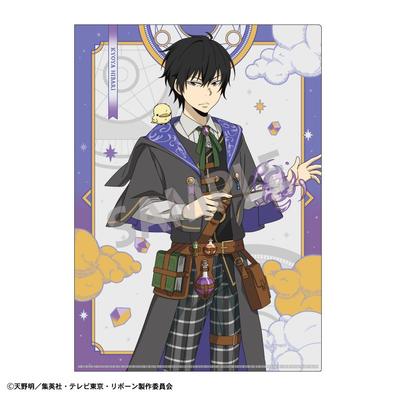 家庭教師ヒットマンREBORN! A4シングルクリアファイル 雲雀恭弥&六道骸 アカデミー研究者 ("Reborn!" A4 Single Clear File Hibari Kyoya & Rokudo Mukuro Academy Researcher)