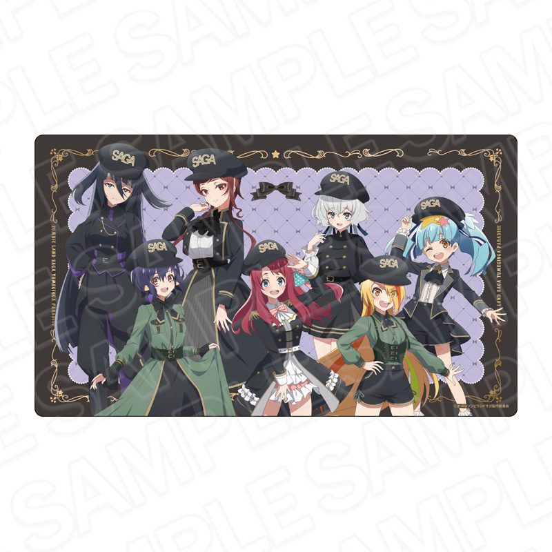 劇場版 ゾンビランドサガ ゆめぎんがパラダイス ラバーデスクマット ミリタリーロリータVer. ("Zombie Land Saga: Yumeginga Paradise" Rubber Desk Mat Military Lolita Ver.)