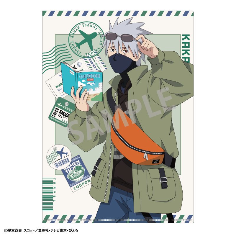 NARUTO-ナルト- 疾風伝 A4シングルクリアファイル はたけカカシ ぶらっと旅の巻! ("NARUTO -Shippuden-" A4 Single Clear File Hatake Kakashi Buratto Travel no Maki!)