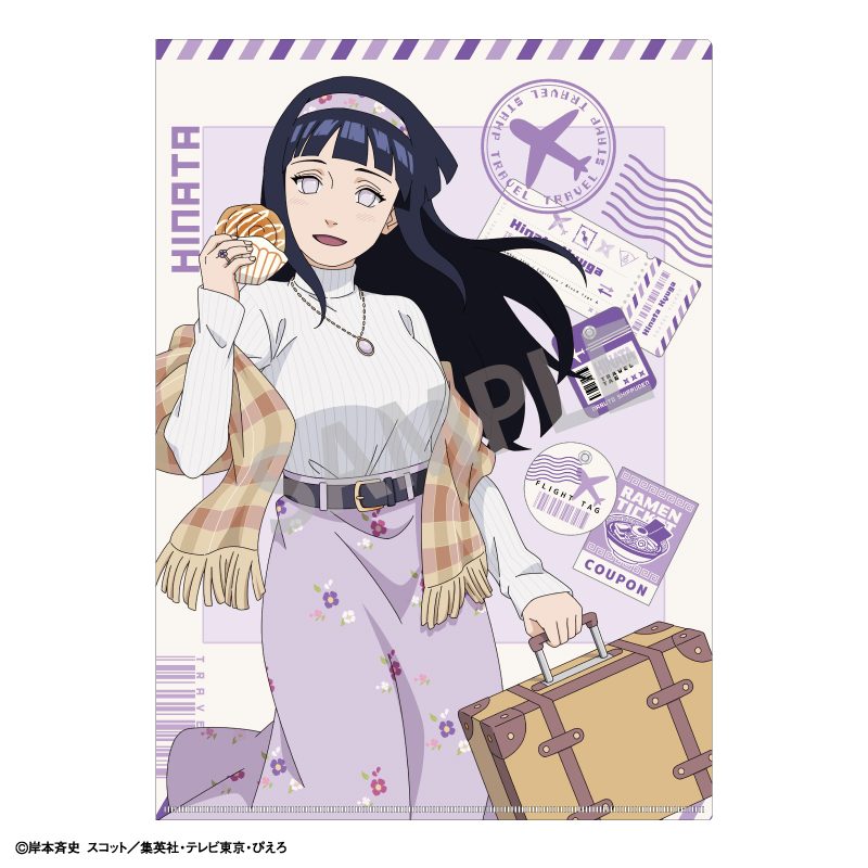 NARUTO-ナルト- 疾風伝 A4シングルクリアファイル 日向ヒナタ ぶらっと旅の巻! ("NARUTO -Shippuden-" A4 Single Clear File Hyuga Hinata Buratto Travel no Maki!)