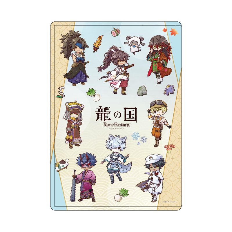 キャラクリアケース 龍の国 ルーンファクトリー 01 集合デザインA(グラフアートイラスト) (Chara Clear Case "Rune Factory: Guardians of Azuma" 01 Group Design A (Graff Art Illustration))