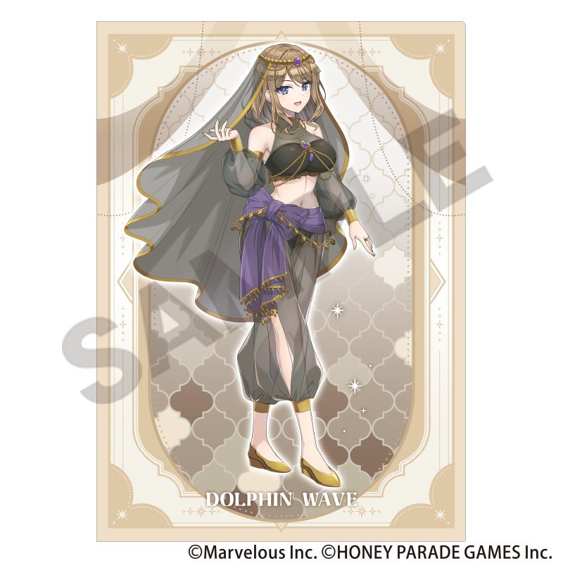 ドルフィンウェーブ シングルクリアファイル 住乃絵紫苑 踊り子 ("Dolphin Wave" Single Clear File Suminoe Shion Dancer)