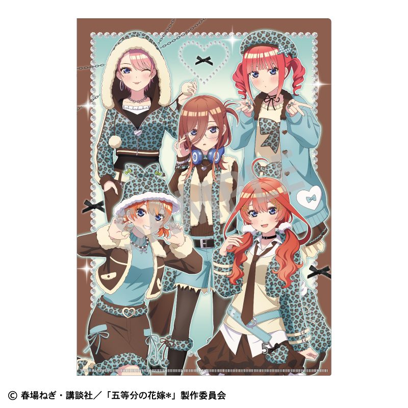 五等分の花嫁* A4シングルクリアファイル 集合 チョコミントGAL ("The Quintessential Quintuplets Specials 2" A4 Single Clear File Group Chocolate Mint GAL)