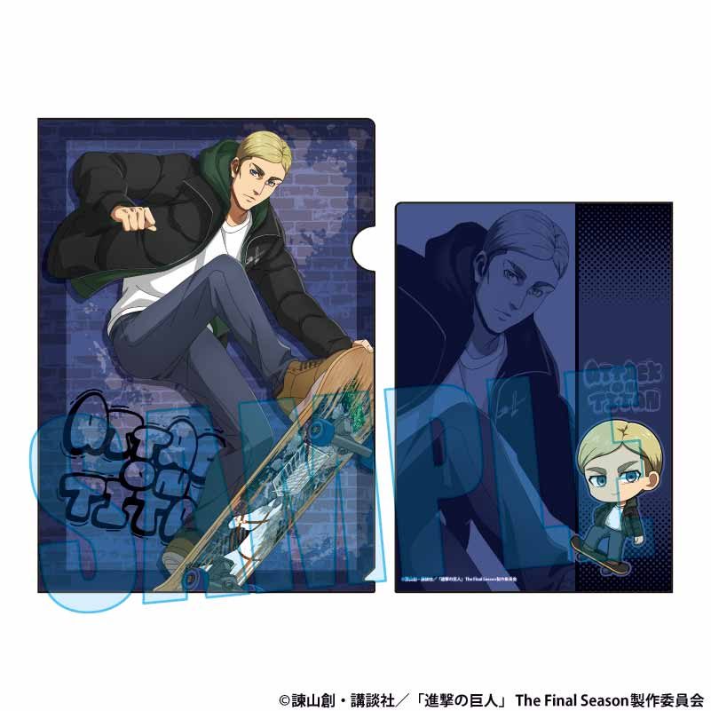 クリアファイル 進撃の巨人 エルヴィン・スミス スケーターVer. (Clear File "Attack on Titan" Erwin Smith Skater Ver.)