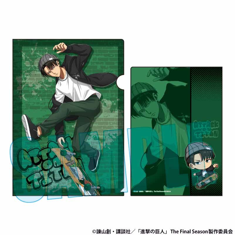 クリアファイル 進撃の巨人 リヴァイ スケーターVer. (Clear File "Attack on Titan" Levi Skater Ver.)
