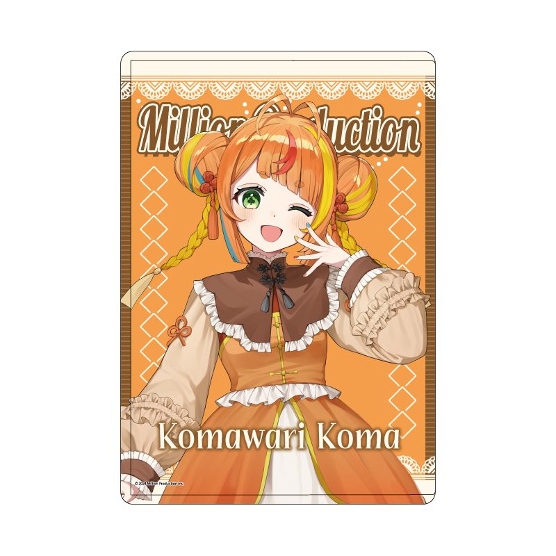 キャラクリアケース Million Production 08 小廻こま チャイナロリータVer.(描き起こしイラスト) (Chara Clear Case Million Production 08 Komawari Koma China Lolita Ver. (Original Illustration))