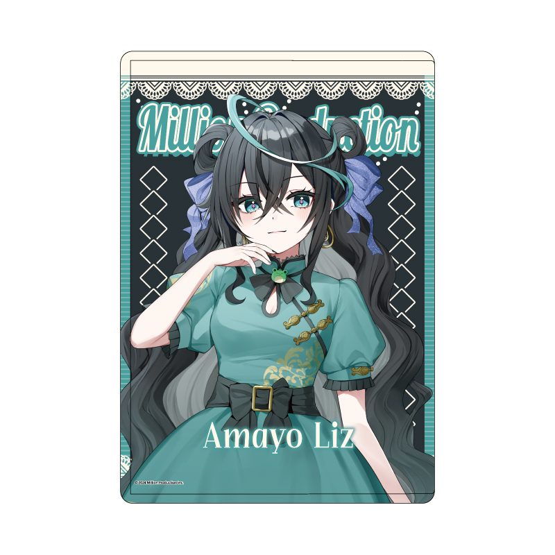 キャラクリアケース Million Production 09 雨夜リズ チャイナロリータVer.(描き起こしイラスト) (Chara Clear Case Million Production 09 Amayo Liz China Lolita Ver. (Original Illustration))
