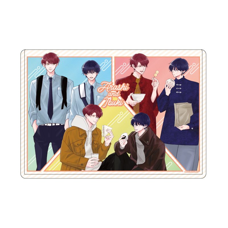 キャラクリアケース あらしといぶき 01 集合デザインA(描き下ろしイラスト) (Chara Clear Case "Arashi and Ibuki" 01 Group Design A (Original Illustration))