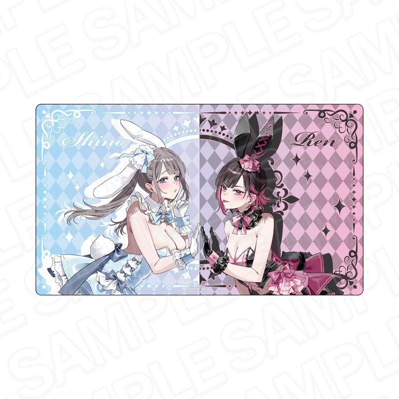 志乃と恋 ラバーデスクマット バニーVer. ("Shino to Ren" Rubber Desk Mat Bunny Ver.)