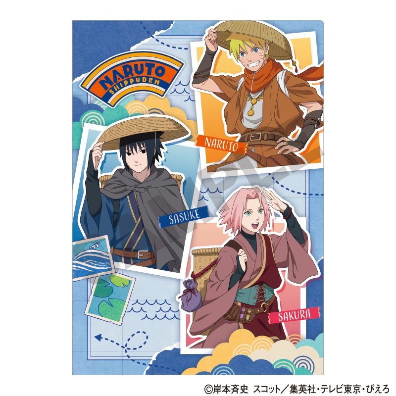 NARUTO-ナルト- 疾風伝 シングルクリアファイル ナルト&サスケ&サクラ 旅人 ("NARUTO -Shippuden-" Single Clear File Naruto & Sasuke & Sakura Traveler)