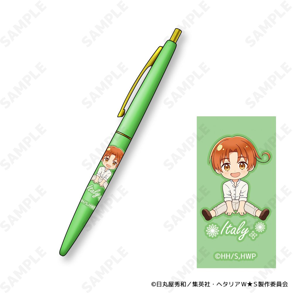 ヘタリア World☆Stars クリックゴールドボールペン 1 イタリア-Flower Shower-[ドレセレmini] ("Hetalia World Stars" Clic Gold Ballpoint Pen 1 Italy -Flower Shower- (DreCelle Mini))