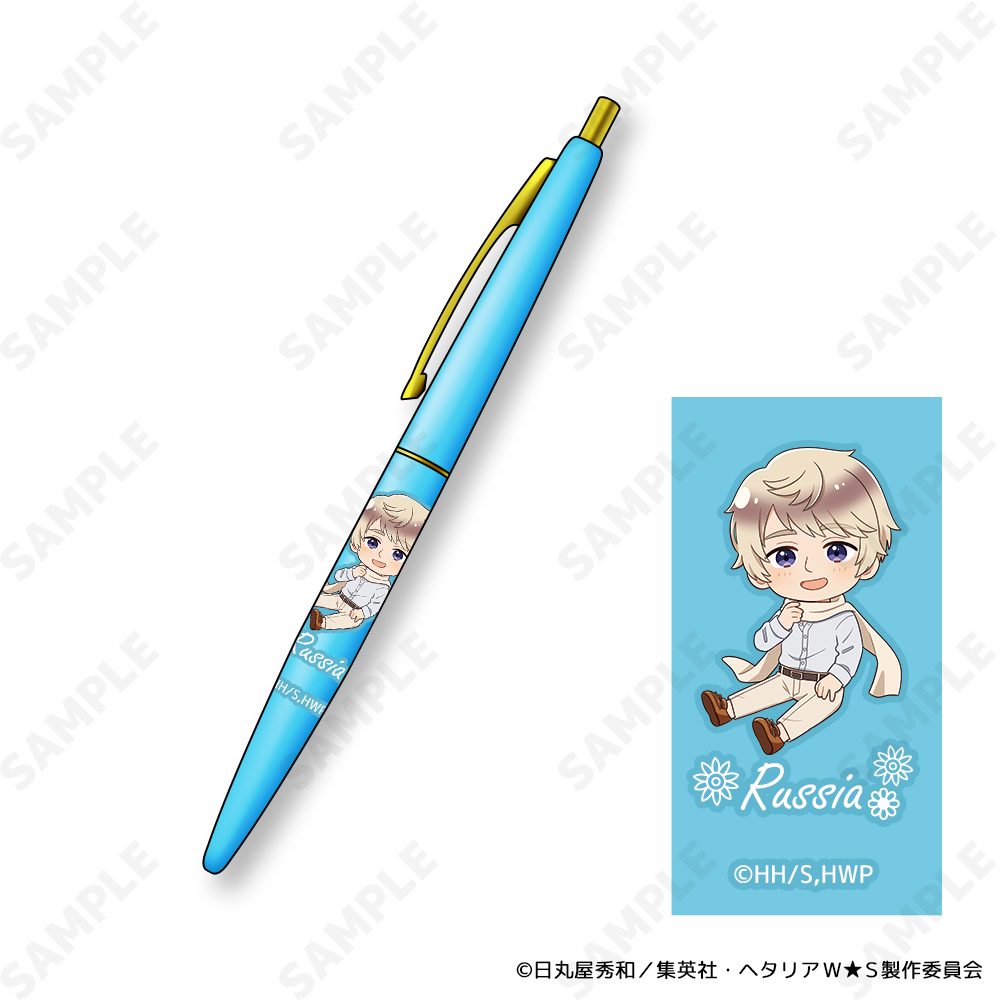 ヘタリア World☆Stars クリックゴールドボールペン 7 ロシア-Flower Shower-[ドレセレmini] ("Hetalia World Stars" Clic Gold Ballpoint Pen 7 Russia -Flower Shower- (DreCelle Mini))