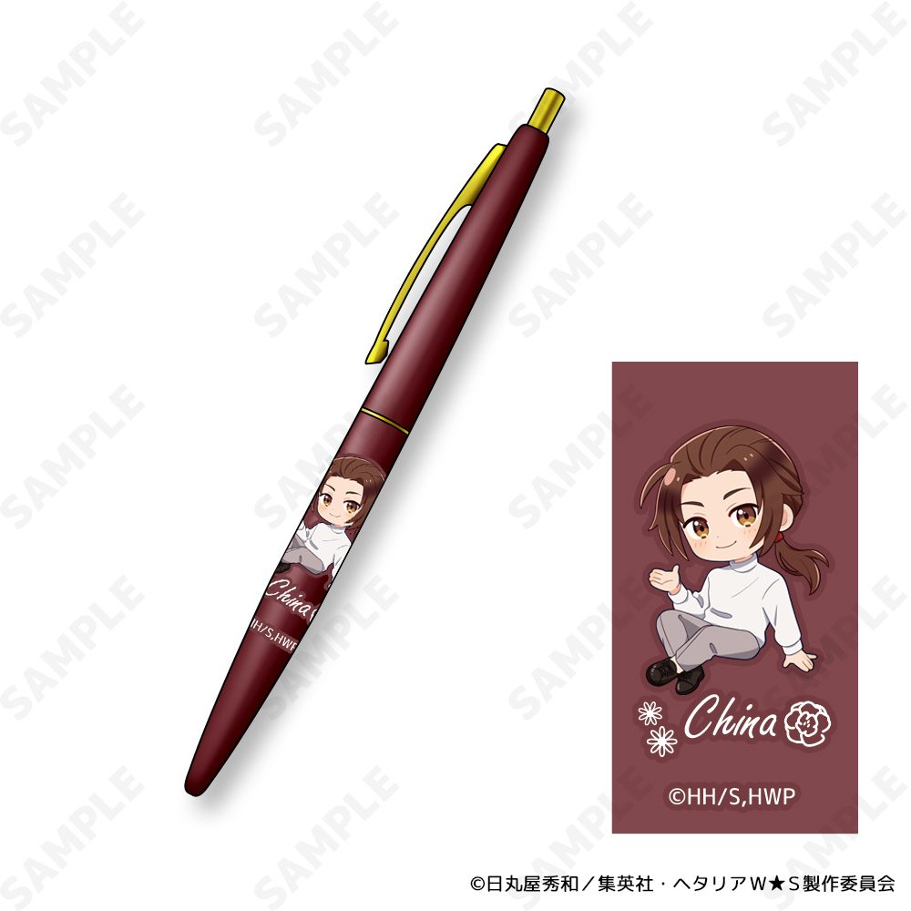 ヘタリア World☆Stars クリックゴールドボールペン 8 中国-Flower Shower-[ドレセレmini] ("Hetalia World Stars" Clic Gold Ballpoint Pen 8 China -Flower Shower- (DreCelle Mini))