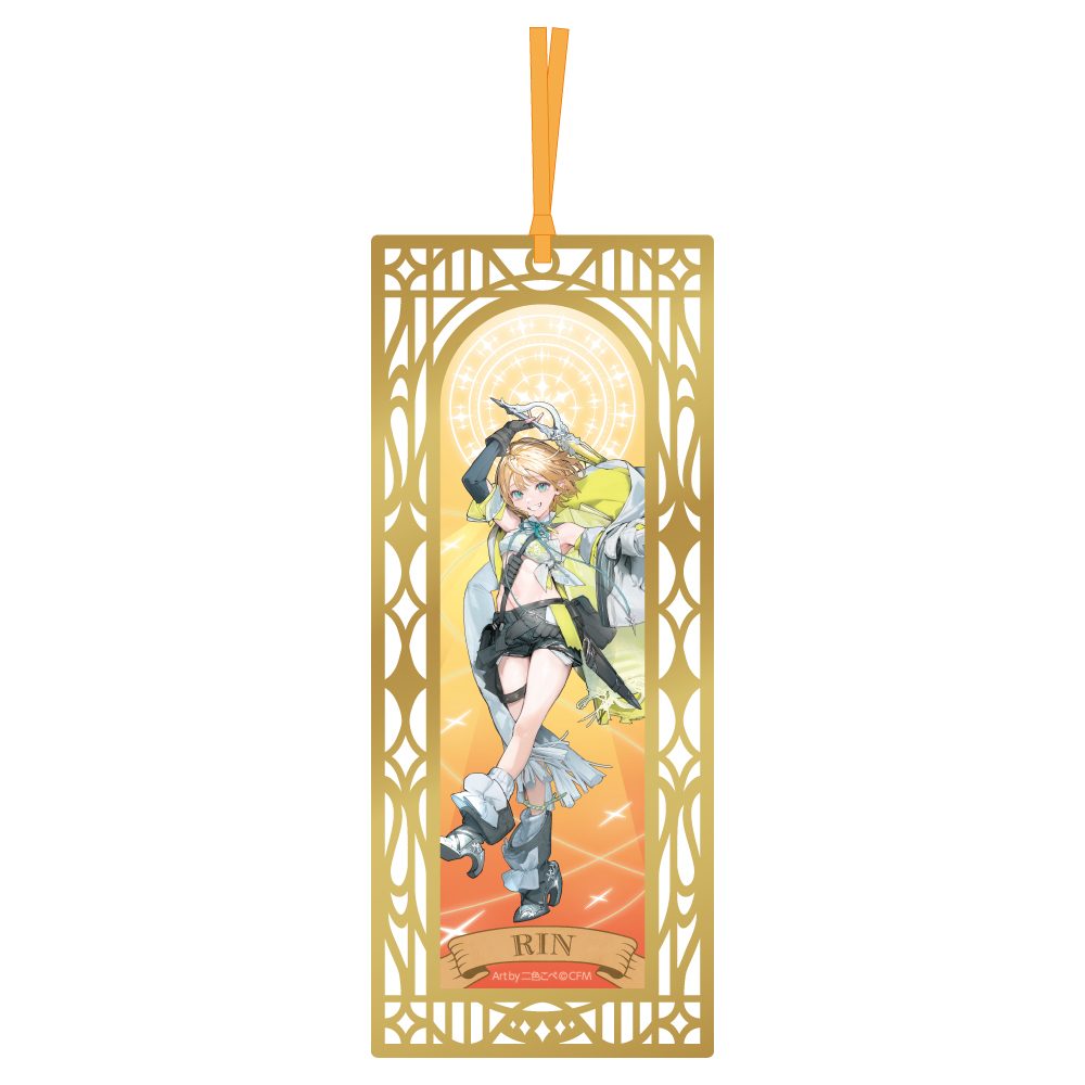 39Culture 2024 EXTRA WORLD メタリックブックマーカー 鏡音リン (39Culture 2024 EXTRA WORLD Metallic Book Marker Kagamine Rin)