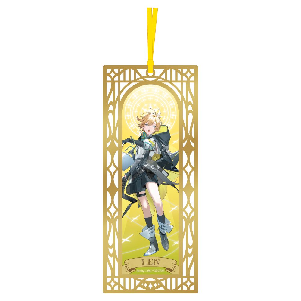 39Culture 2024 EXTRA WORLD メタリックブックマーカー 鏡音レン (39Culture 2024 EXTRA WORLD Metallic Book Marker Kagamine Len)
