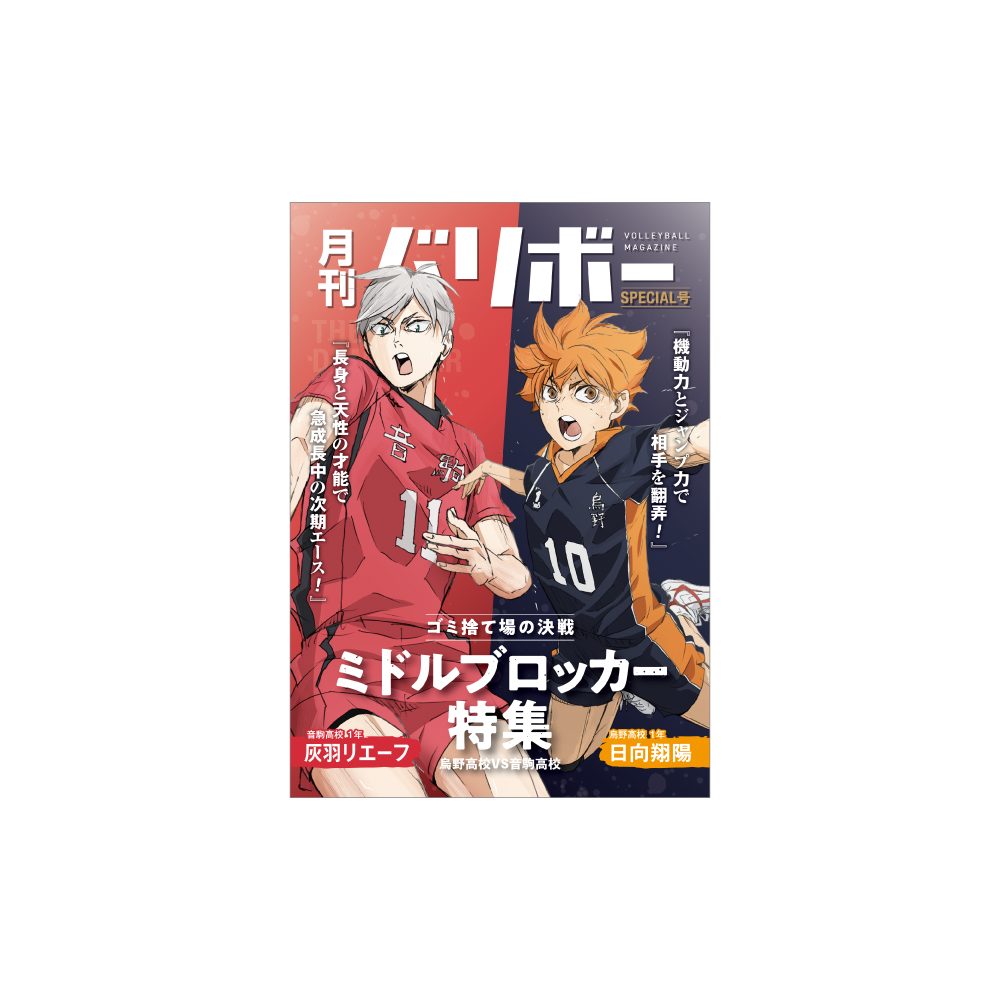 ハイキュー!! ノート 月刊バリボー第2弾 日向翔陽・灰羽リエーフ ("Haikyu!!" Notebook Monthly Balibo Vol. 2 Hinata Shoyo & Haiba Lev)