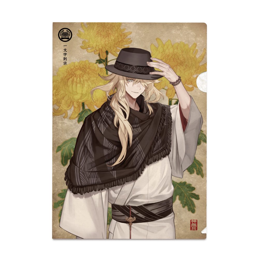 刀剣乱舞-ONLINE- 華こよみ絵巻 第六弾 和紙クリアファイル 一文字則宗 ("Touken Ranbu -ONLINE-" Hanakoyomi Emaki Vol. 6 Japanese Paper Clear File Ichimonji Norimune)