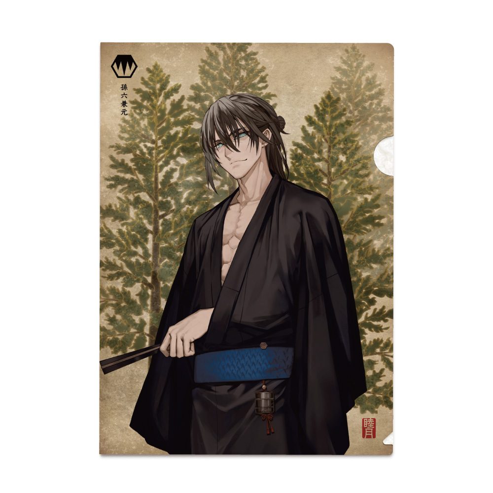 刀剣乱舞-ONLINE- 華こよみ絵巻 第六弾 和紙クリアファイル 孫六兼元 ("Touken Ranbu -ONLINE-" Hanakoyomi Emaki Vol. 6 Japanese Paper Clear File Magoroku Kanemoto)